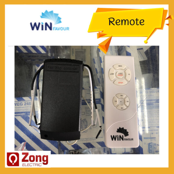 Win favour ชุดรีโมทพัดลมเพดาน ปรับได้3ความแรง มีสวิตเปิดปิดไฟ ของแท้ พร้อมตัวรับสัญญาณ Remote Control Ceiling fan รุ่น WFSP-FD01