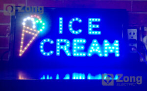 icecream ป้ายไฟLED ICE-CREAM