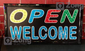 open-welcome ป้ายไฟLED OPEN/WELCOME