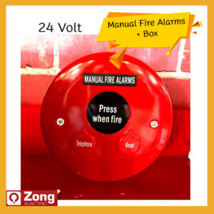 24V ปุ่มกดฉุกเฉิน อุปกรณ์แจ้งเหตุเพลิงไหม้ ชนิดกด พร้อมกล่องลอย manual alarm/reset