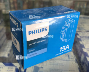 เซฟตี้เบรกเกอร์ฟิลิปส์ป้องกันไฟเกิน 2สาย 15แอมป์ ของแท้!!! Philips Breaker 2P15A