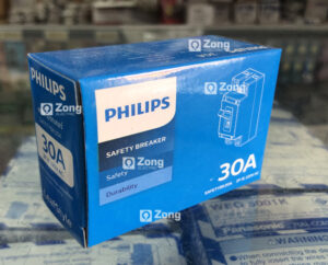 เซฟตี้เบรกเกอร์ฟิลิปส์ป้องกันไฟเกิน 2สาย30แอมป์ ของแท้!!! Philips Breaker 2P30A