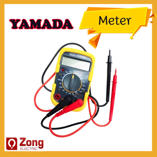 Yamada Digital meter ดิจิตอลมัลติมิเตอร์ รุ่น JT-830DN ของแท้ แสดงผลเป็นตัวเลขดิจิทัล อ่านง่าย ขนาดเล็ก พกพาสะดวก