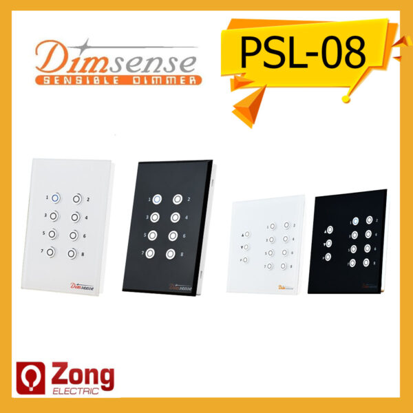 DIMSENSE 8 Scene Switch Control PSL-08SW , PSL-08SB , PSL-08LW , PSL-08LB